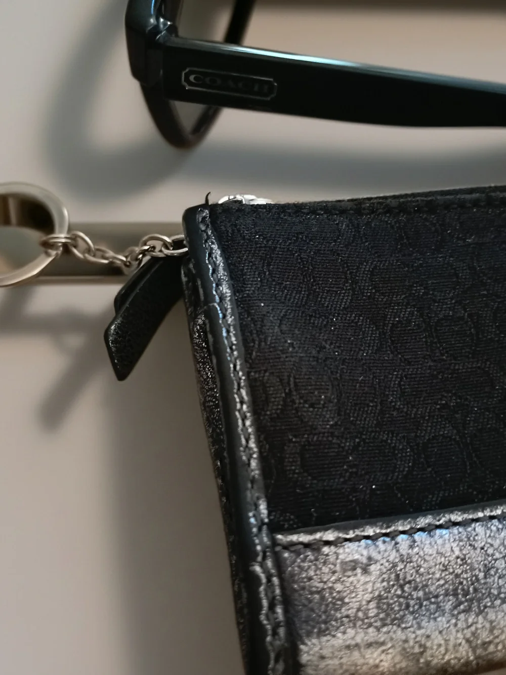 Coach Leatherware Card Case & Coach Trigger Snap Key Clip